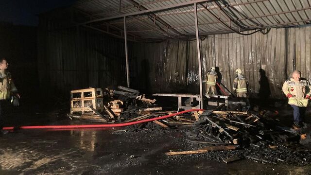 Palet fabrikasında korkutan yangın