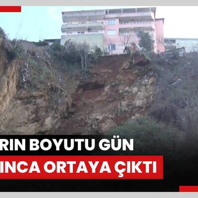 Üsküdar'da toprak kayması nedeniyle 2 bina boşaltılmıştı, hasarın boyutu gün ağarınca ortaya çıktı