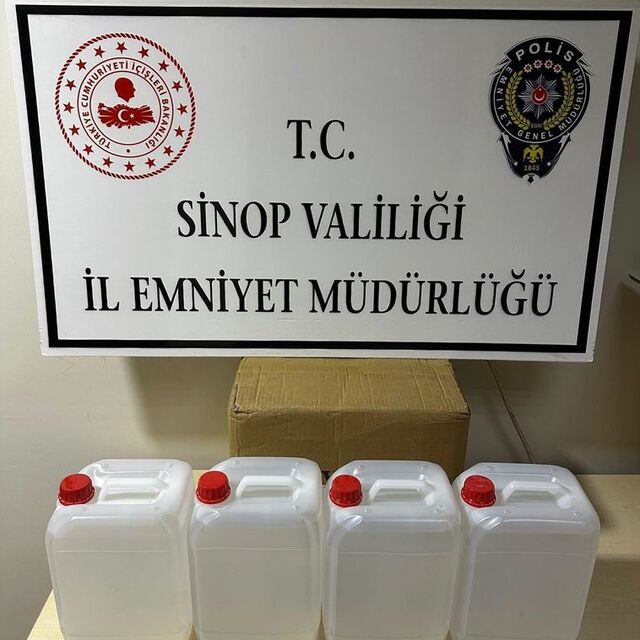 20 litre etil alkol ele geçirildi