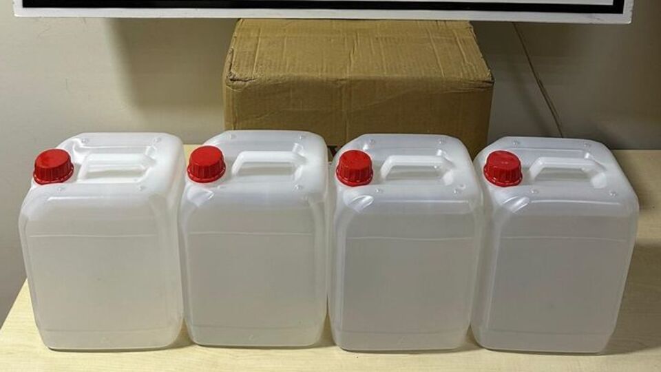 20 litre etil alkol ele geçirildi