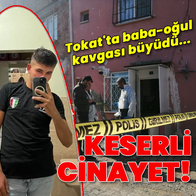 Baba oğlunu keser ile öldürdü