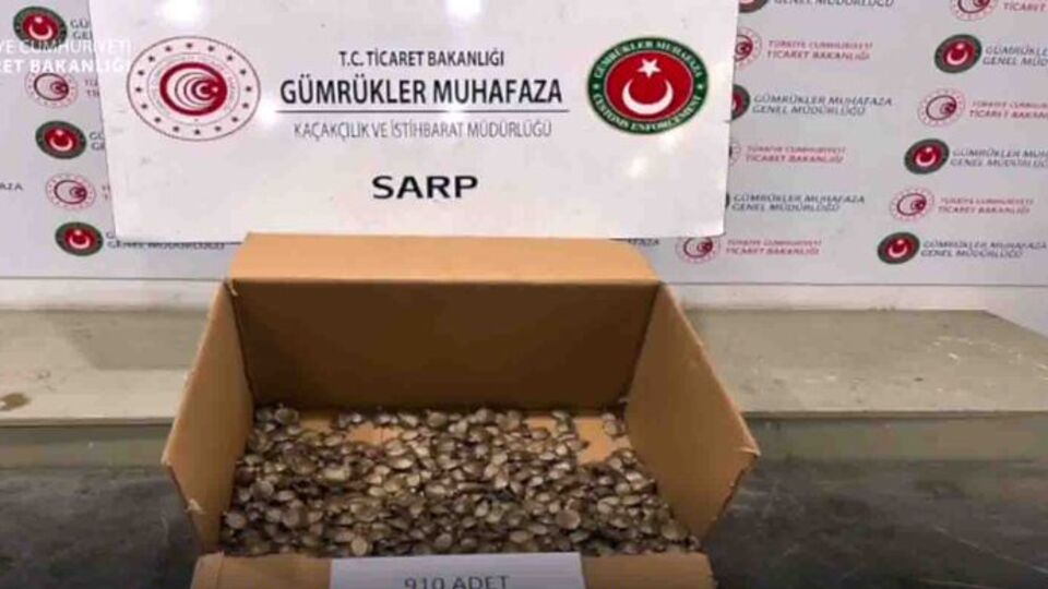 Sarp Gümrük Kapısı'nda ele geçirildi