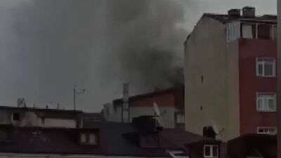 Kağıthane'de korkutan yangın