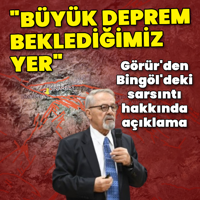 Bingöl'deki deprem hakkında açıklama