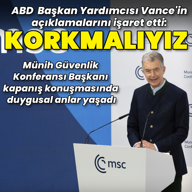 Münih Güvenlik Konferansı kapanışında duygusal anlar