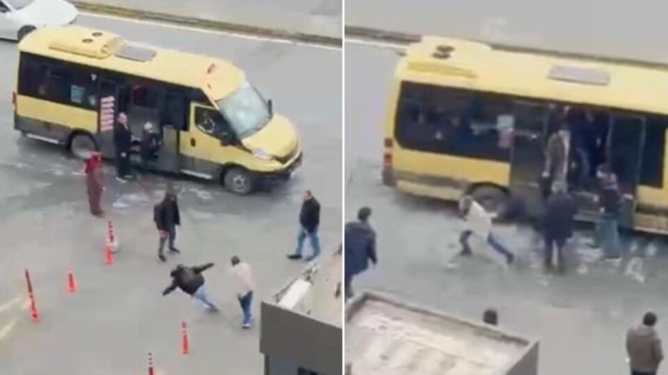 Korkunç olay kamerada! Minibüsçüden yolcuya 'para vermedin' dayağı!