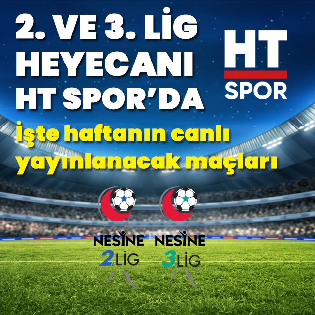 2. ve 3. Lig'de haftanın canlı maçları