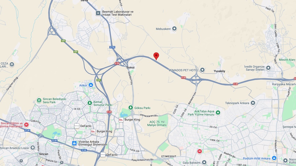 Ankara'da 3,5 büyüklüğünde deprem