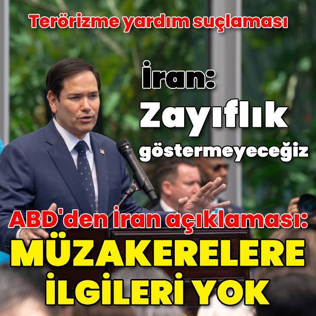 ABD: İran'dan müzakerelere dair bir ilgi yok