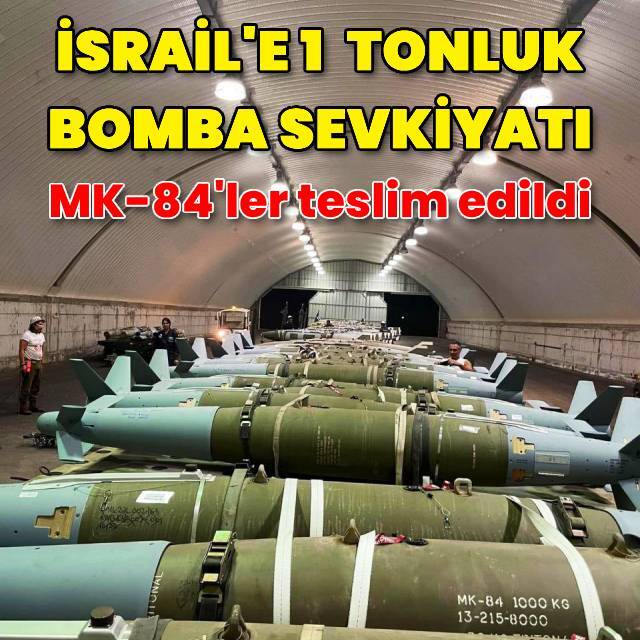 İsrail'e 1 ton ağırlığında bomba sevkiyatı