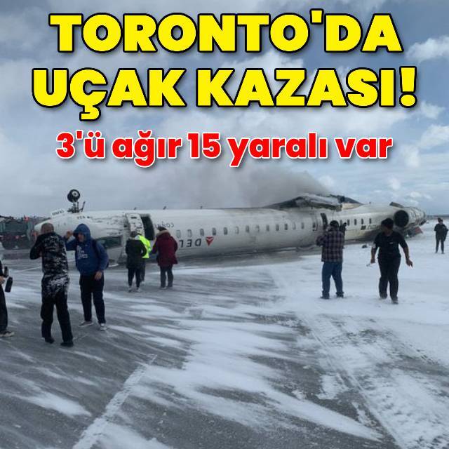 Toronto'da uçak kazası!