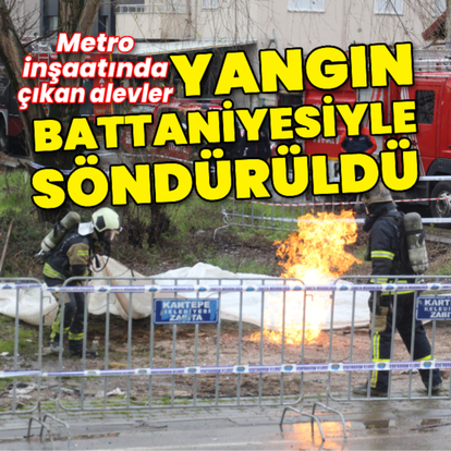 Yangın battaniyesiyle söndürüldü