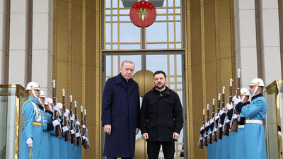 Ukrayna Devlet Başkanı Zelenskiy Ankara'da