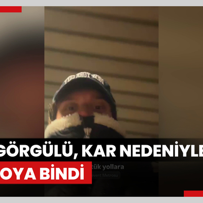 Edis Görgülü, kar nedeniyle metroya bindi
