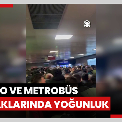 Mecidiyeköy ve Zincirlikuyu'da metro ve metrobüs duraklarında yoğunluk sürüyor