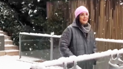 Ünlülerin kar manzaraları