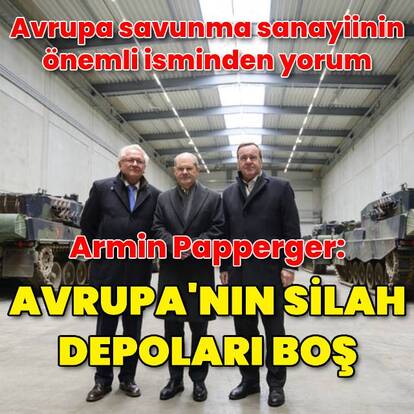 Rheinmetall CEO'su: Avrupa'nın silah depoları boş