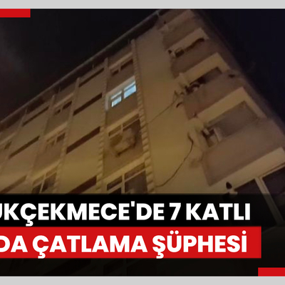 Küçükçekmece'de 7 katlı binada çatlama şüphesi