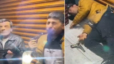 Kazayla boğazından vurulduğu an kamerada!