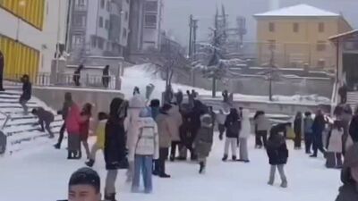 'Kar topu savaşı' anonsu