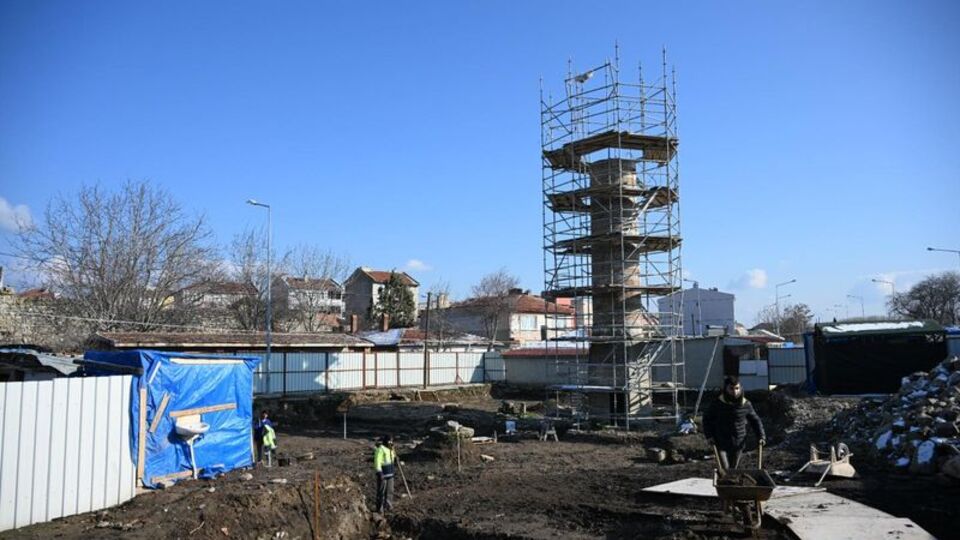 Sadece minaresinin yarısı ayakta! Restore ediliyor