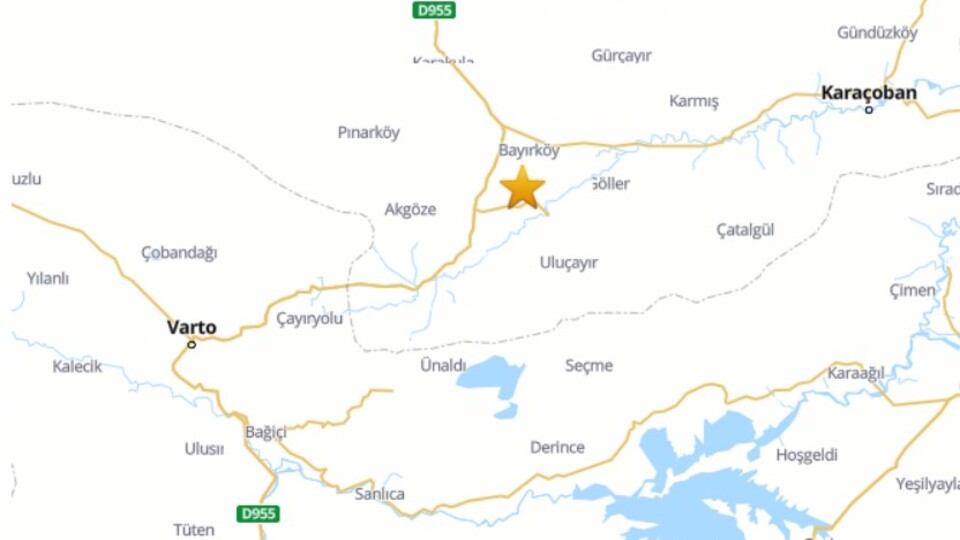 Erzurum'da 4,4 büyüklüğünde deprem