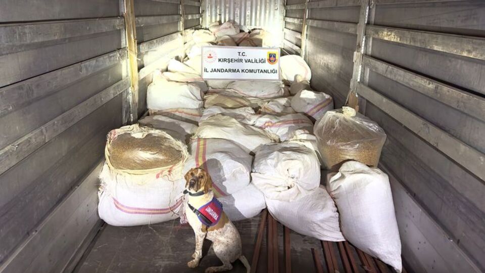 Kırşehir'de 3 ton tütün ele geçirildi