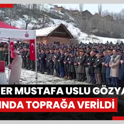 Şehit Er Mustafa Uslu gözyaşları arasında toprağa verildi