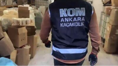 Ankara merkezli 7 ilde 56 sahte içki operasyonu