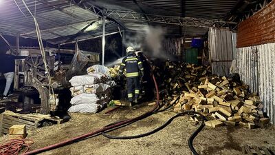 Fethiye'de iş yerinde yangın