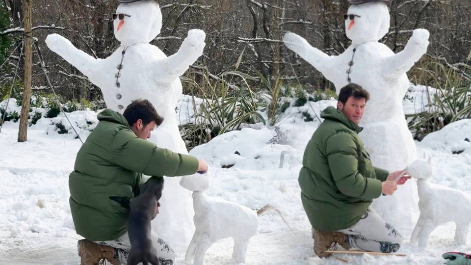 "Dünyanın en güzel kardan adamı"