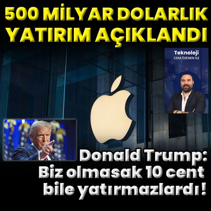 Apple'dan 500 milyar dolarlık yatırım