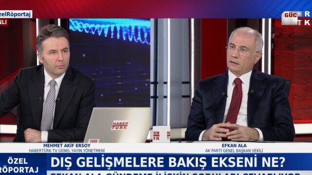 Efkan Ala'dan Habertürk'e açıklamalar