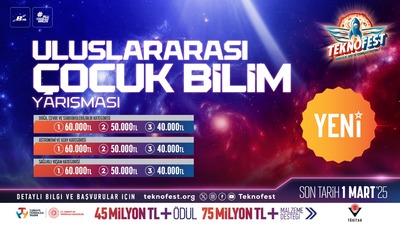Geleceğin bilim insanları Uluslararası Çocuk Bilim Yarışması'nda buluşuyor!