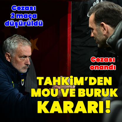 Tahkim'den Okan Buruk ve Mourinho kararı!