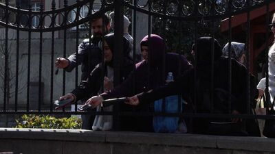 Ramazan ayının ilk gününde Oruç Baba Türbesi