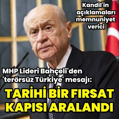 Bahçeli'den terörsüz Türkiye açıklaması