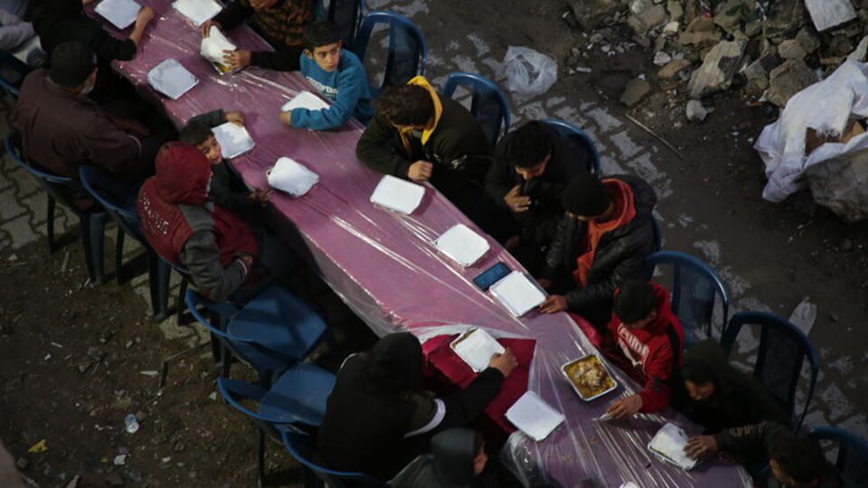 Gazze'de ilk iftar