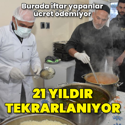 Burada iftar yapanlar ücret ödemiyor