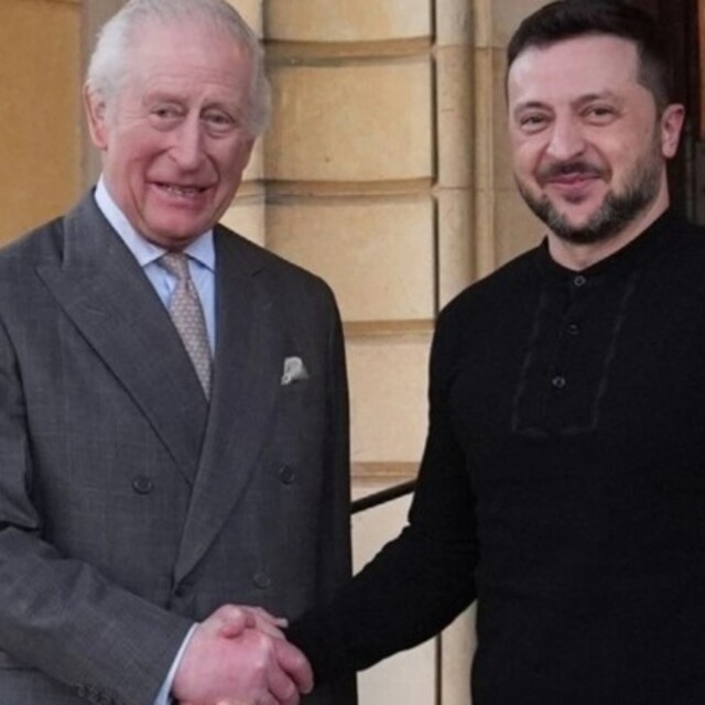 İngiltere Kralı Charles, Zelenskiy'yi kabul etti