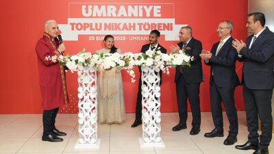 Ümraniye'de Roman çiftlere toplu nikah