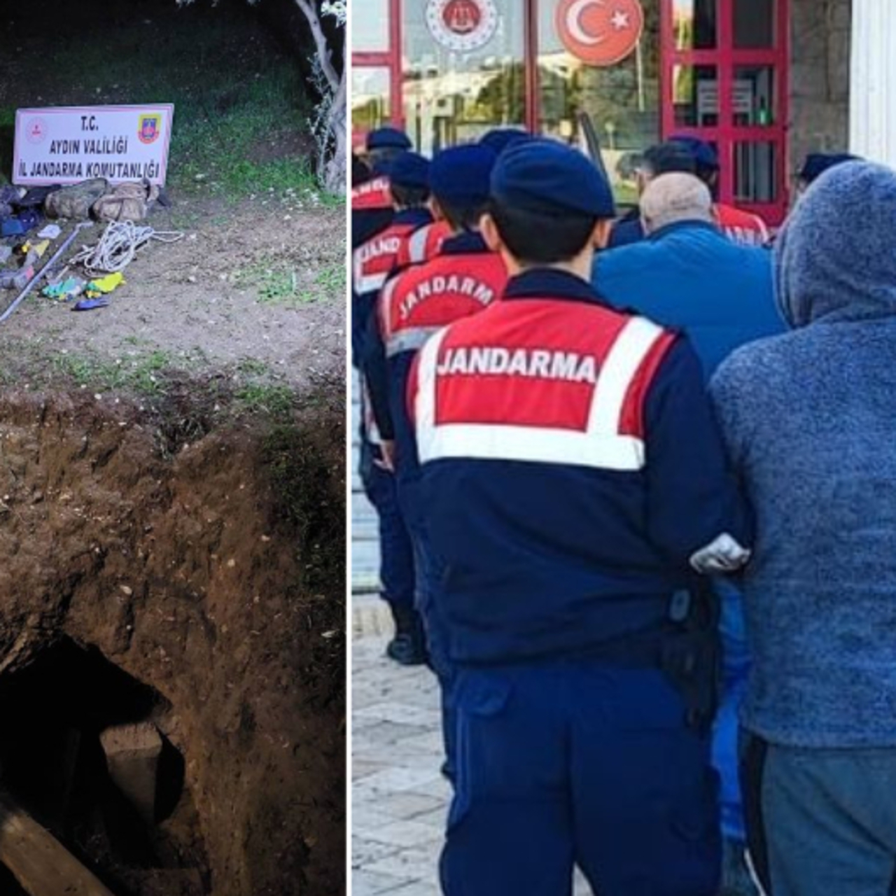 Didim'de kaçak kazıya 12 gözaltı