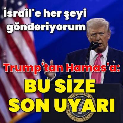 Trump: İsrail'e her şeyi gönderiyorum