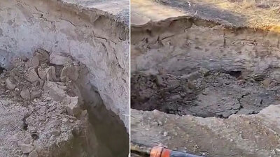 Konya'nın ardından bir kentte daha! 10 metre derinliğinde kâbus!