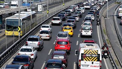 İstanbul'da trafik yoğunluğu