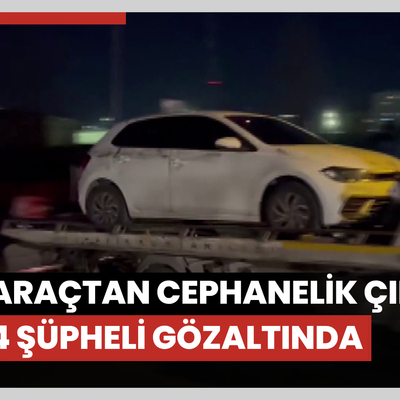 Küçükçekmece’de araçtan cephanelik çıktı: 18 yaşından küçük 4 şüpheli gözaltında
