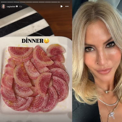 Çağla Şıkel'in akşam yemeği