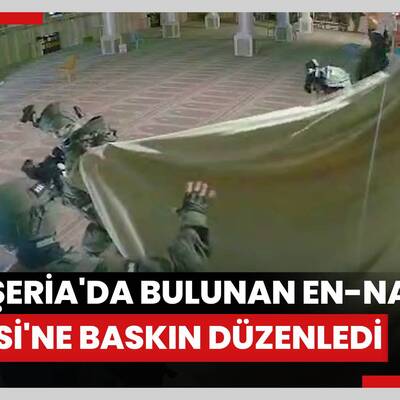 İsrail askerleri Batı Şeria'da bulunan en-Nasr Camisi'ne baskın düzenledi