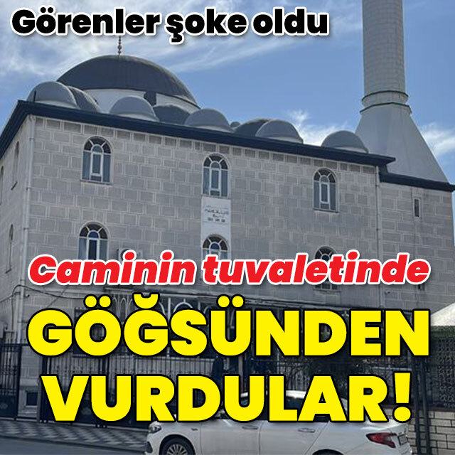 Cami tuvaletinde dehşet! Göğsünden vurdular!