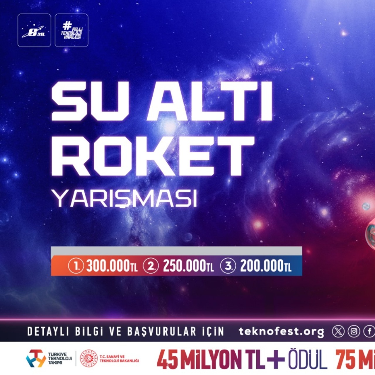 TEKNOFEST'te Su Altı Roket Yarışması